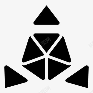 金字塔拼图游戏图标图标