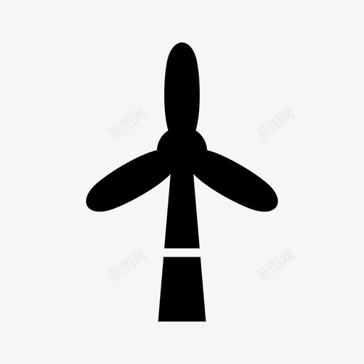 风车生态电力图标svg_新图网 https://ixintu.com 环境 生态 电力 能源 风车