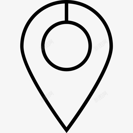 导航器gps地图pin图标svg_新图网 https://ixintu.com 在线 地图 导航 应用程序 签名 网站