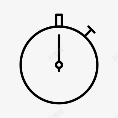 秒表计时器基本型图标图标