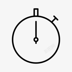 基本型秒表计时器基本型图标高清图片