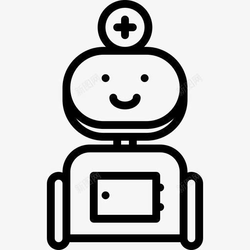 机器人医疗技术7线性图标svg_新图网 https://ixintu.com 医疗 技术 机器人 线性
