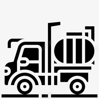 燃料车货物集装箱图标图标