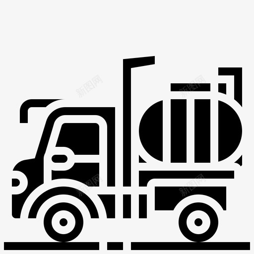 燃料车货物集装箱图标svg_新图网 https://ixintu.com 建筑 料车 燃料 石油 货物 车辆 集装箱