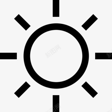 太阳夏季97直线型图标图标