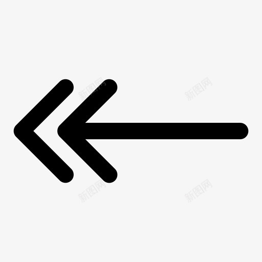 左后上一个图标svg_新图网 https://ixintu.com 上一个 后 左 箭头 返回 重复