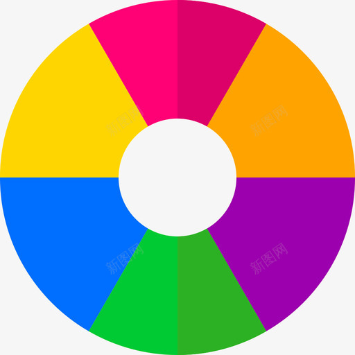 彩色转轮平面91平面图标svg_新图网 https://ixintu.com 平面 平面设计91 彩色转轮