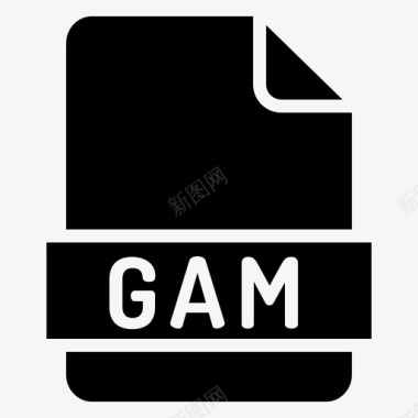 gam扩展名文件格式图标图标