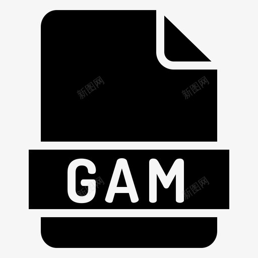 gam扩展名文件格式图标svg_新图网 https://ixintu.com 扩展名 文件 格式