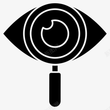 眼睛监控网络监控网络安全图标图标