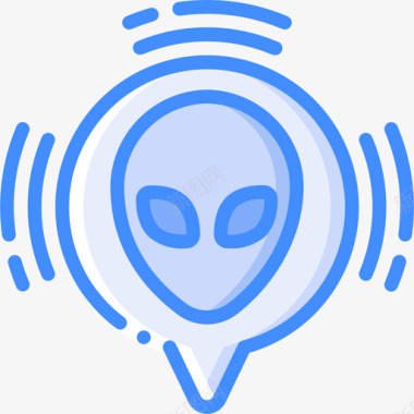 外星人播客4蓝色图标图标