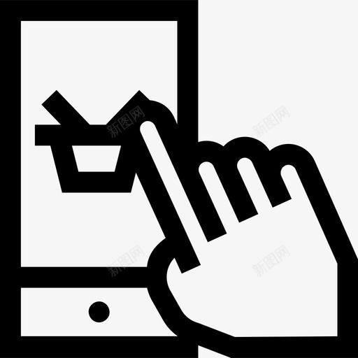 网上购物网上购物89线性图标svg_新图网 https://ixintu.com 线性 网上购物