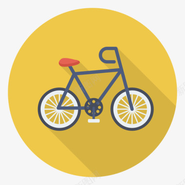 自行车健康与健身1循环图标图标