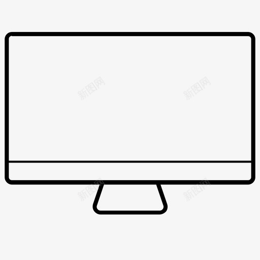 电脑屏幕电脑显示器图标svg_新图网 https://ixintu.com mac 互联网 屏幕 显示器 电脑 设备