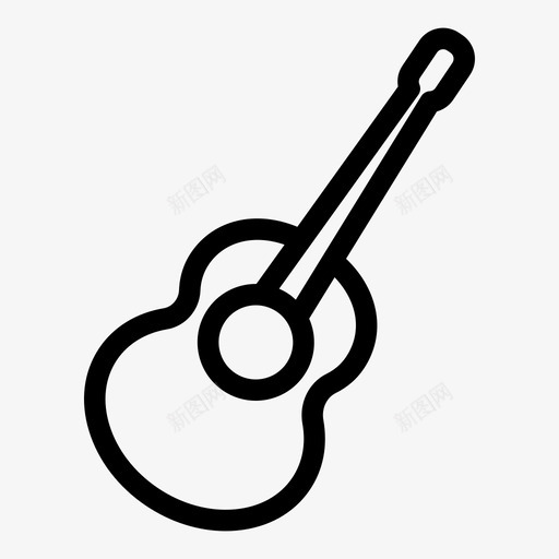 吉他吟游诗人音乐图标svg_新图网 https://ixintu.com 吉他 吟游 歌曲 诗人 音乐