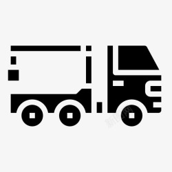 12号车厢起重机卡车12号车厢填充图标高清图片