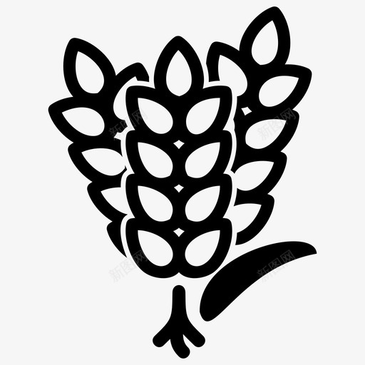 小麦谷类食品图标svg_新图网 https://ixintu.com 小麦 收获 植物 谷物 谷类 食品