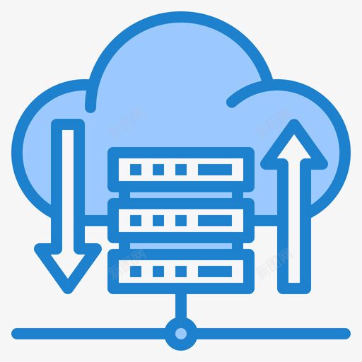 托管服务在线营销34蓝色图标svg_新图网 https://ixintu.com 在线 托管 服务 营销 蓝色