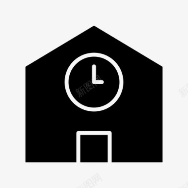 学校建筑公司图标图标