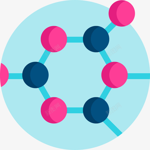 分子呆子27扁平图标svg_新图网 https://ixintu.com 分子 呆子 扁平