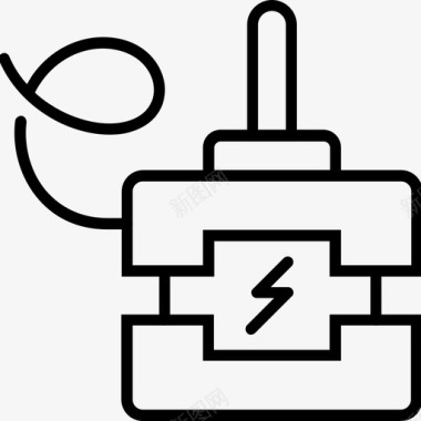 机器电池印刷汽车电力图标图标