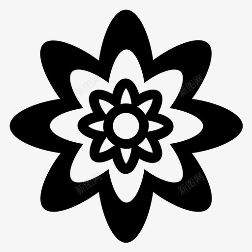 花卉图案装饰花装饰性花卉符号图标svg_新图网 https://ixintu.com 图案 符号 花卉 花花 装饰 装饰性