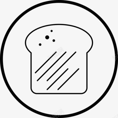 面包快餐谷物图标图标