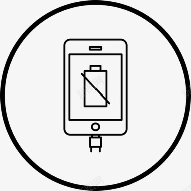 电池电量低移动电池电量低智能手机图标图标