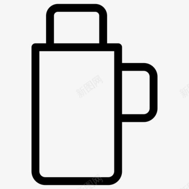 保温瓶瓶子烧瓶图标图标