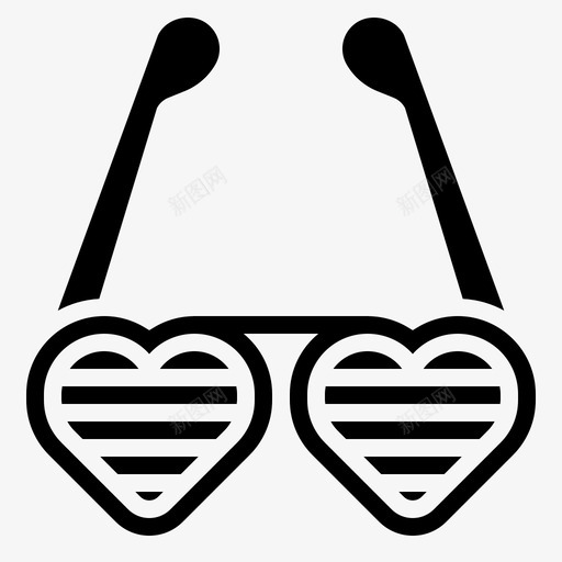 眼镜配件花式图标svg_新图网 https://ixintu.com 嘻哈 图案 时尚 眼镜 花式 配件