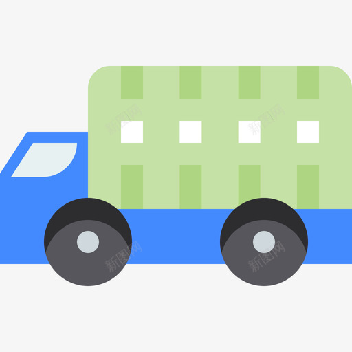 送货卡车运输和物流2扁平图标svg_新图网 https://ixintu.com 卡车 扁平 物流 运输 送货