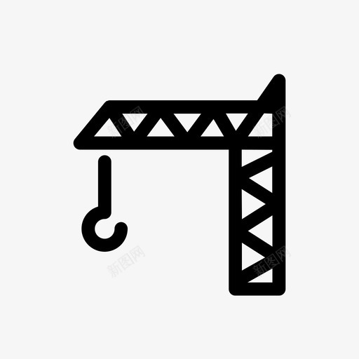 建筑工地面积建筑图标svg_新图网 https://ixintu.com 地点 工地 工程 建筑 建筑工 面积