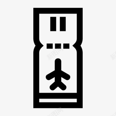 机票飞机护照簿图标图标