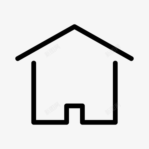 房子建筑物家庭图标svg_新图网 https://ixintu.com 家 家庭 建筑物 房子 生活