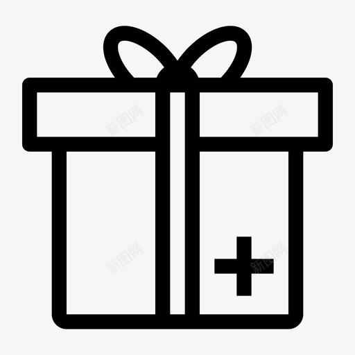 添加礼物奖励赠送图标svg_新图网 https://ixintu.com 交易 产品 包装 奖励 添加 礼物 赠送