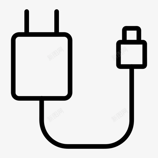 充电器电子移动图标svg_新图网 https://ixintu.com 充电器 电子 电源 移动 配件