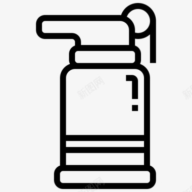 瓶子容器可重复使用图标图标