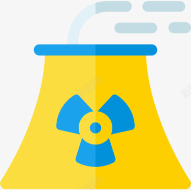 核能可持续能源31平坦图标图标