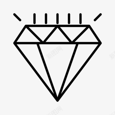 钻石珠宝礼物图标图标