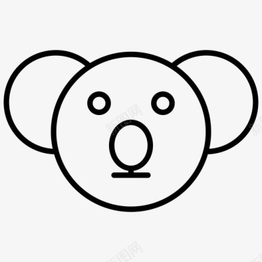 树袋熊动物化身图标图标