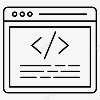 网站编码html编程接口图标图标