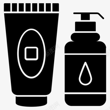 油清洁剂美容产品化妆品图标图标