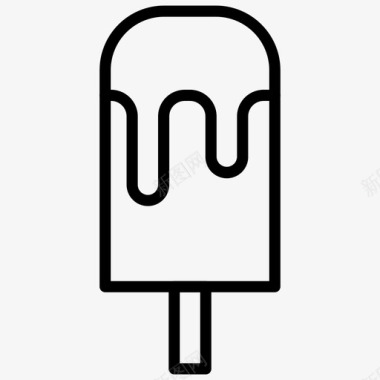 冷冻甜点冰淇淋冰棒图标图标
