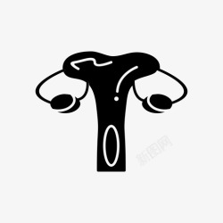 女性生殖器官女性生殖女性生殖器官字形图标高清图片