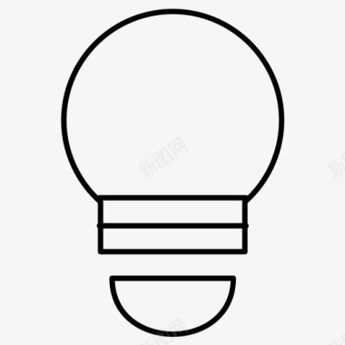 灯泡教育思想图标图标