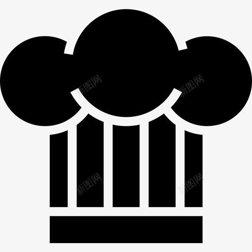 厨师帽餐厅70实心图标svg_新图网 https://ixintu.com 厨师帽 实心 餐厅70