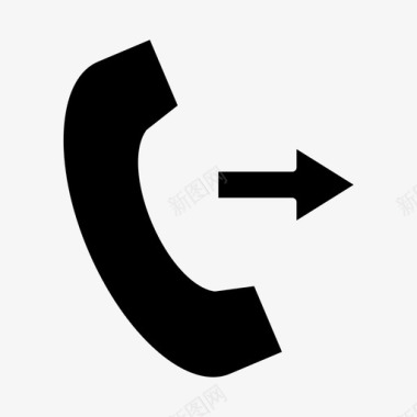 电话输出通信联系人图标图标