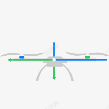 无人机示意侧视图标