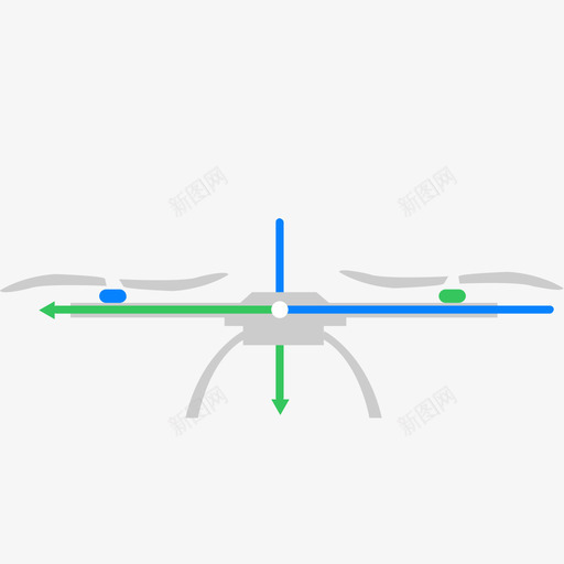 无人机示意侧视svg_新图网 https://ixintu.com 无人机示意侧视