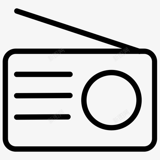 收音机旧收音机音乐图标svg_新图网 https://ixintu.com 收音机 旧收音机 音乐